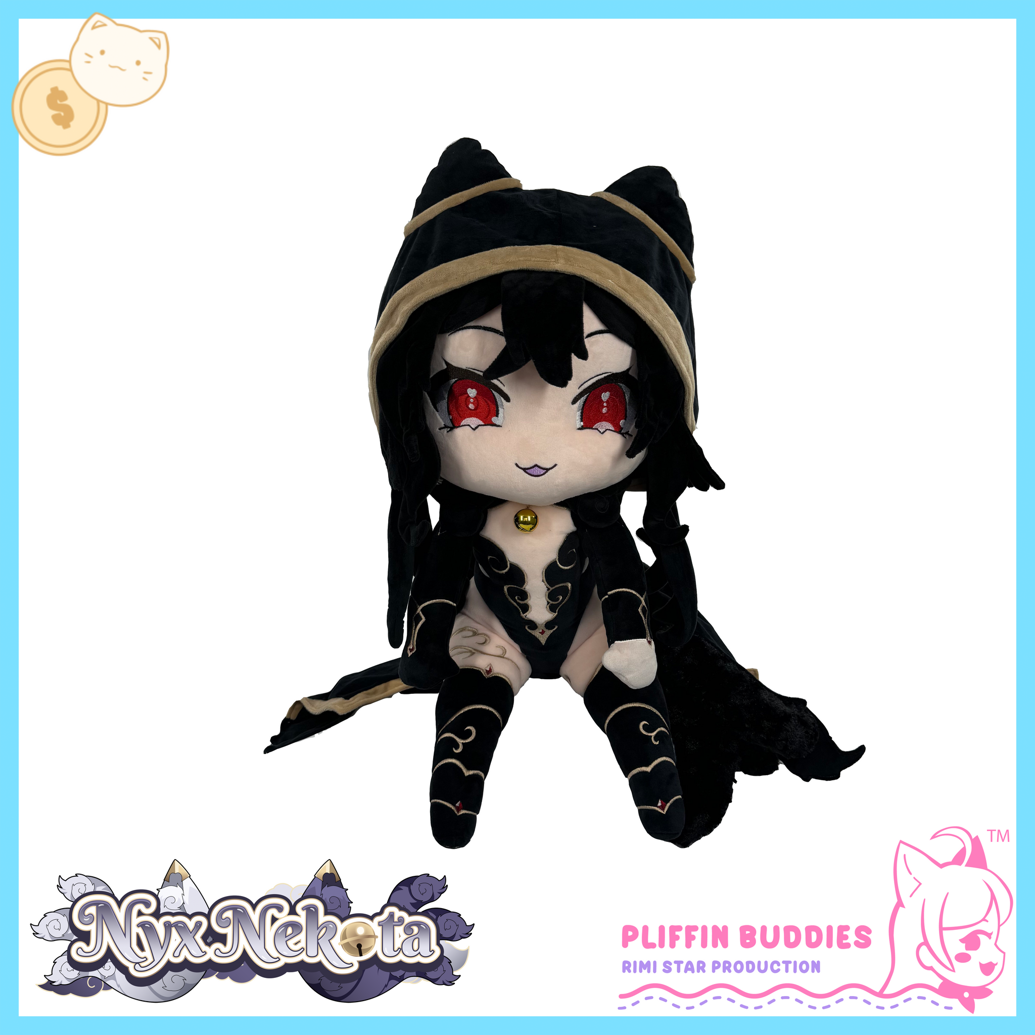 NyxNekota (Dark) Pliffin Buddies Plush L Size – Rimi Star