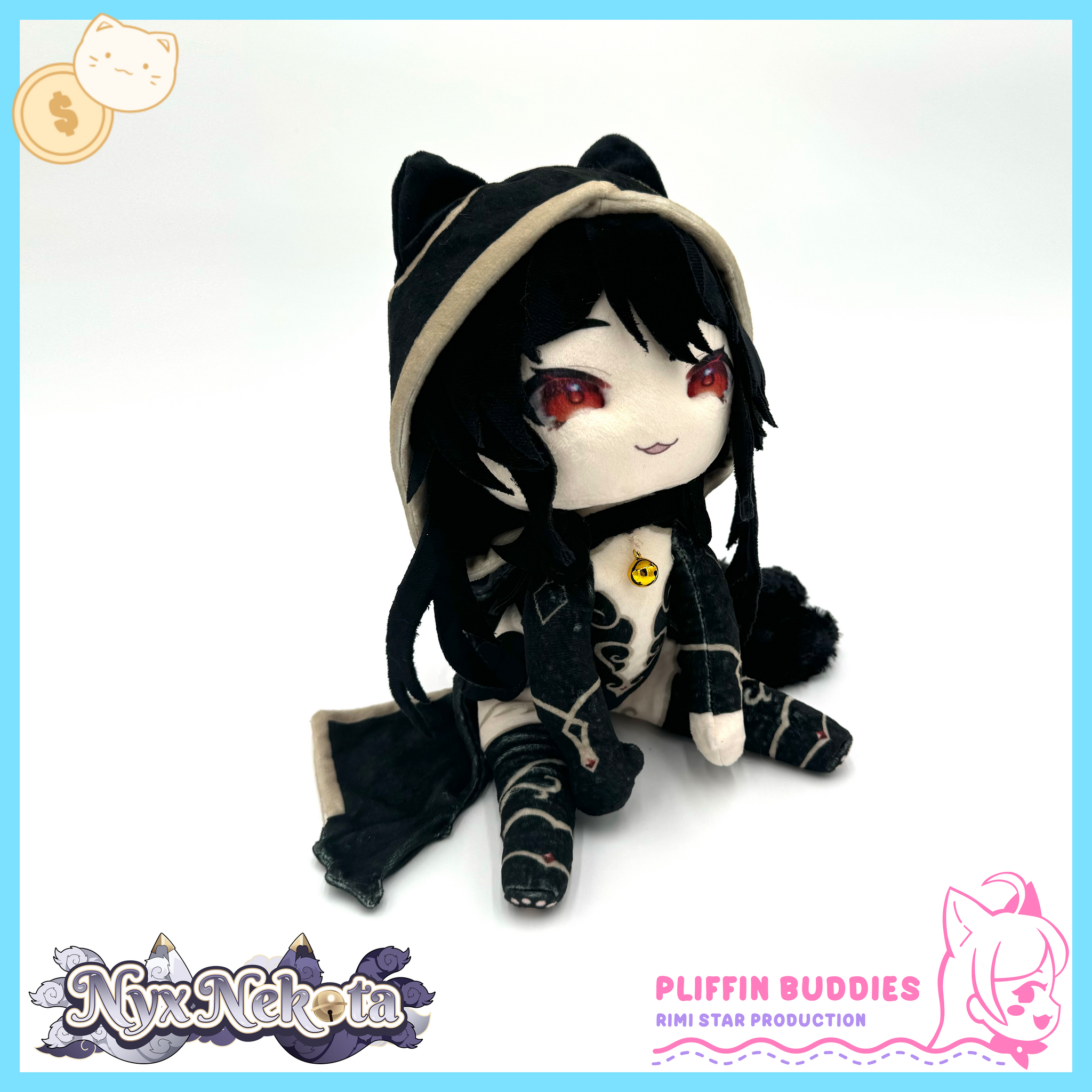 NyxNekota Dark Pliffin Buddies Plush S Size – Rimi Star Production